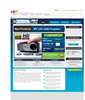 Web Design entry 192219 submitted by Jorq to the Web Design for Ebay Ad Website run by eugen3000
