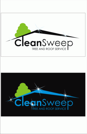 Logo Design entry 27477 submitted by smurfygirl to the Logo Design for Clean Sweep Tree and Roof Service run by catanuba23