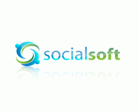Logo Design entry 195644 submitted by werd to the Logo Design for Socialsoft / socialsoft.com run by socialsoft