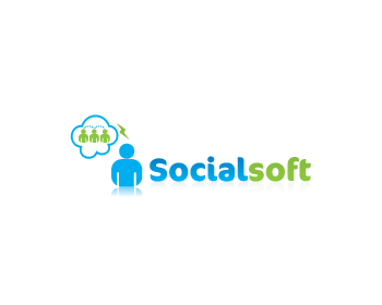 Logo Design entry 195653 submitted by pixela to the Logo Design for Socialsoft / socialsoft.com run by socialsoft