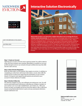 Brochure Design entry 224794 submitted by identis to the Brochure Design for Nationwide Eviction run by tcollins