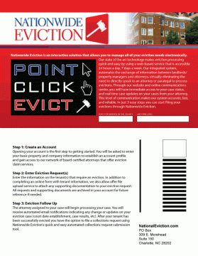 Brochure Design entry 224797 submitted by awalsadja to the Brochure Design for Nationwide Eviction run by tcollins