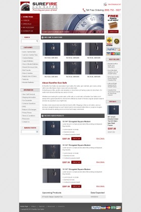 Web Design entry 239469 submitted by JonKReynolds to the Web Design for Surefire Gun Safes run by fryguy173