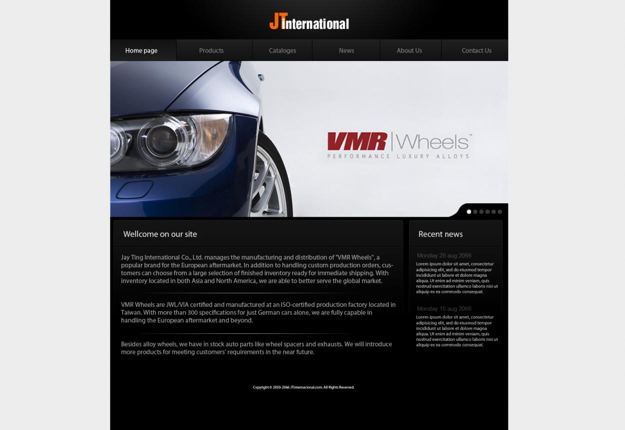 Web Design entry 254920 submitted by dzengy to the Web Design for Home page for JT International run by importexport