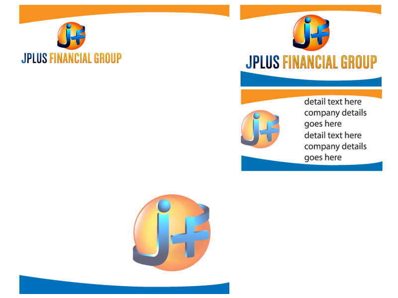 Business Card & Stationery Design entry 254971 submitted by shikaka to the Business Card & Stationery Design for JPLUS FINANCIAL GROUP run by Jplusfg