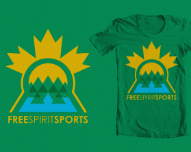 T-Shirt Design Entry 262274 submitted by mwshorts to the contest for Free Spirit Sports and Leisure run by freespirit