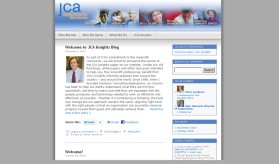 Web Design entry 267152 submitted by ojgraphics to the Web Design for JCA Blog run by Cambron