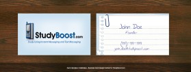 Business Card & Stationery Design Entry 274938 submitted by Dan to the contest for StudyBoost.com run by Simpleandclean