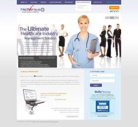 Web Design entry 277665 submitted by Dan to the Web Design for MedVersus Website run by RLLynch