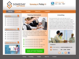 Web Design entry 287654 submitted by webpablo to the Web Design for Someday Software run by slapshotcustoms
