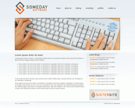 Web Design entry 287656 submitted by Dan to the Web Design for Someday Software run by slapshotcustoms