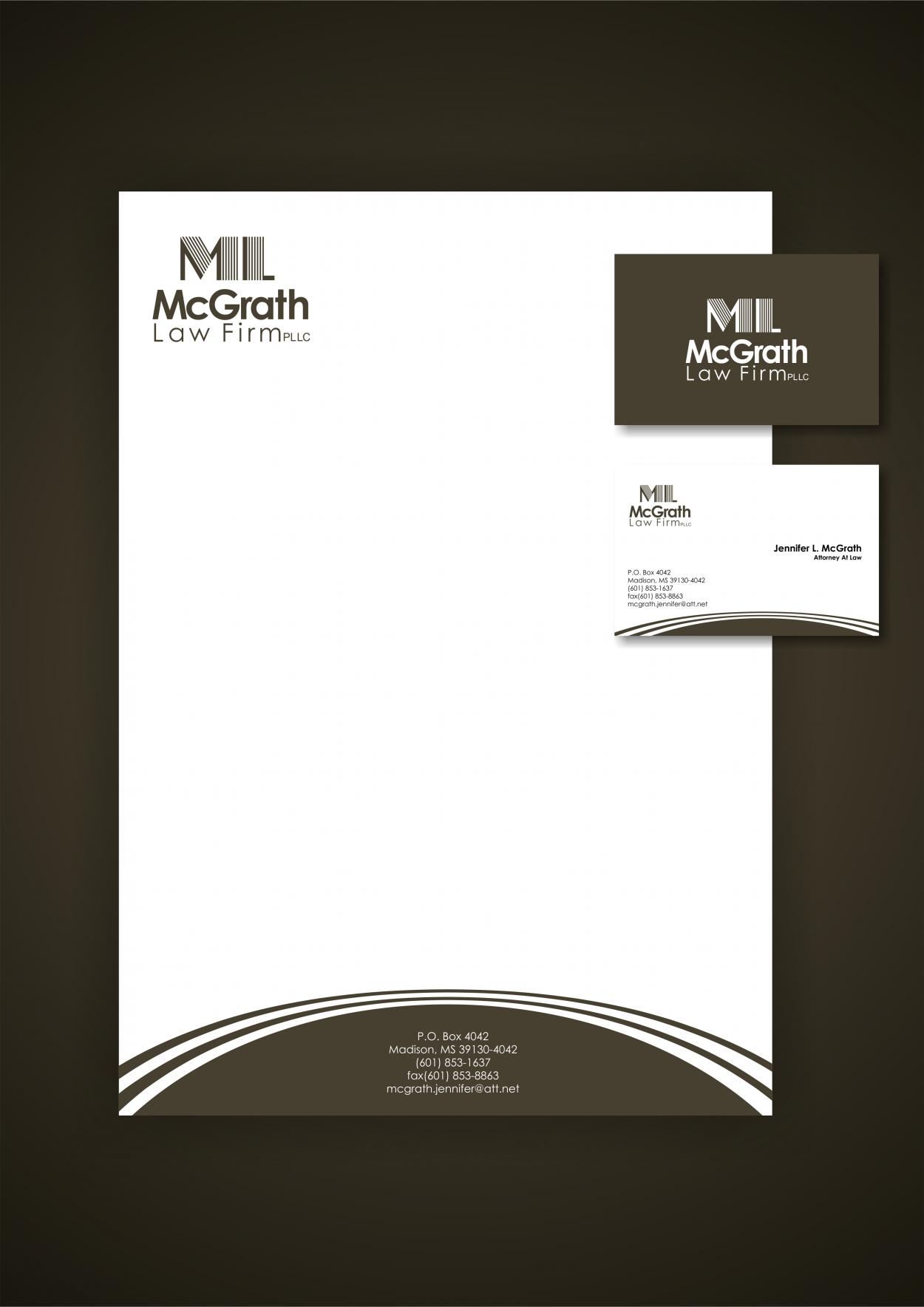 Business Card & Stationery Design entry 287828 submitted by zaptik to the Business Card & Stationery Design for McGrath Law Firm, PLLC run by JMAC