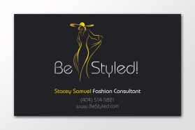 Business Card & Stationery Design entry 292973 submitted by Ayos to the Business Card & Stationery Design for Be Styled! run by staceymsamuel