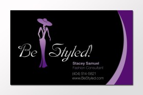 Business Card & Stationery Design entry 292976 submitted by Ayos to the Business Card & Stationery Design for Be Styled! run by staceymsamuel
