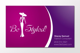 Business Card & Stationery Design entry 292977 submitted by lilroots to the Business Card & Stationery Design for Be Styled! run by staceymsamuel