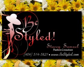 Business Card & Stationery Design Entry 292993 submitted by Ayos to the contest for Be Styled! run by staceymsamuel