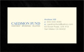Business Card & Stationery Design entry 297160 submitted by Orafaz to the Business Card & Stationery Design for Caedmon Fund run by firstpage