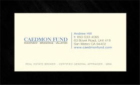 Business Card & Stationery Design entry 297165 submitted by Ayos to the Business Card & Stationery Design for Caedmon Fund run by firstpage