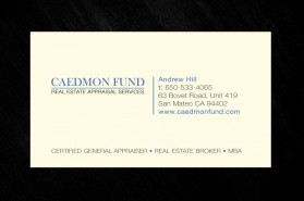 Business Card & Stationery Design entry 297184 submitted by HisEye4Dezign to the Business Card & Stationery Design for Caedmon Fund run by firstpage