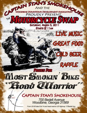 Graphic Design entry 299715 submitted by A Fat Dutch to the Graphic Design for Captain Stan's Smokehouse - (Biker) Part Swap Flyer run by Burgercue