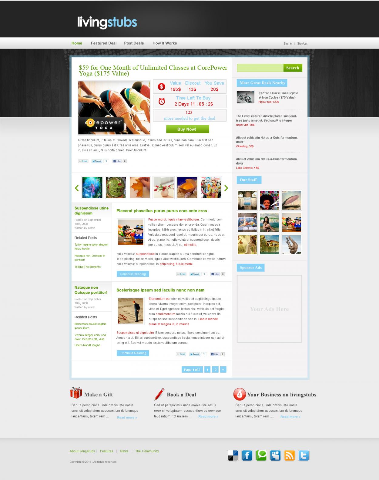 Web Design entry 301582 submitted by dragnoir
