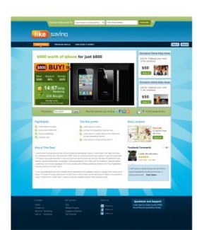 Web Design entry 299946 submitted by maadezine to the Web Design for LikeSaving run by jon85943