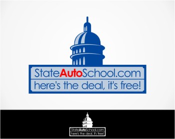 Logo Design entry 300761 submitted by strophonic to the Logo Design for StateAutoSchool.com run by milleraa78