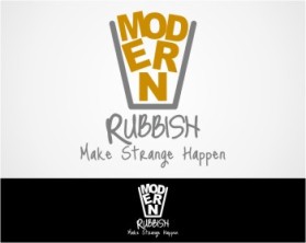 Logo Design entry 312863 submitted by glassfairy to the Logo Design for Modern Rubbish run by modernrubbish