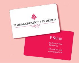 Business Card & Stationery Design entry 314589 submitted by flyingclours to the Business Card & Stationery Design for Floral Creations by Design run by psalvia