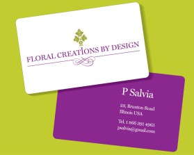 Business Card & Stationery Design entry 314597 submitted by Gizmo to the Business Card & Stationery Design for Floral Creations by Design run by psalvia