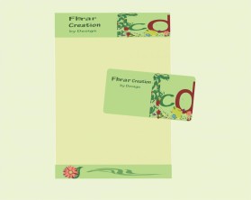 Business Card & Stationery Design Entry 316814 submitted by alin_pasca2003 to the contest for Floral Creations by Design run by psalvia