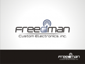 Logo Design entry 316499 submitted by uniX to the Logo Design for Freedman Custom Electronics, Inc. run by scottatlanta