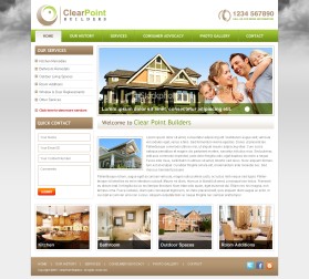 Web Design Entry 318750 submitted by gautam to the contest for ClearPoint Builders run by rhodysrodi