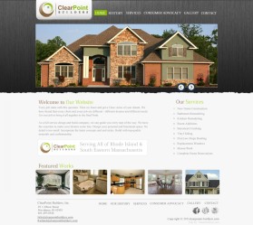 Web Design entry 318774 submitted by madskill to the Web Design for ClearPoint Builders run by rhodysrodi