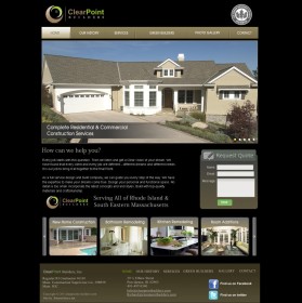 Web Design entry 318821 submitted by nerdcreatives to the Web Design for ClearPoint Builders run by rhodysrodi
