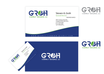 Business Card & Stationery Design entry 330421 submitted by SpectraWaves to the Business Card & Stationery Design for Groh Contract Resources, LLC run by sgroh