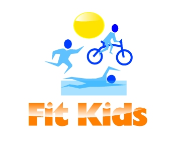 Logo Design entry 342250 submitted by Mespleaux to the Logo Design for Fit Kids Triathlon run by Schopke