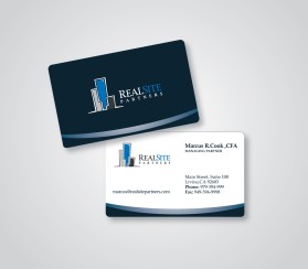 Business Card & Stationery Design Entry 351726 submitted by max22 to the contest for RealSite Partners run by mc2011