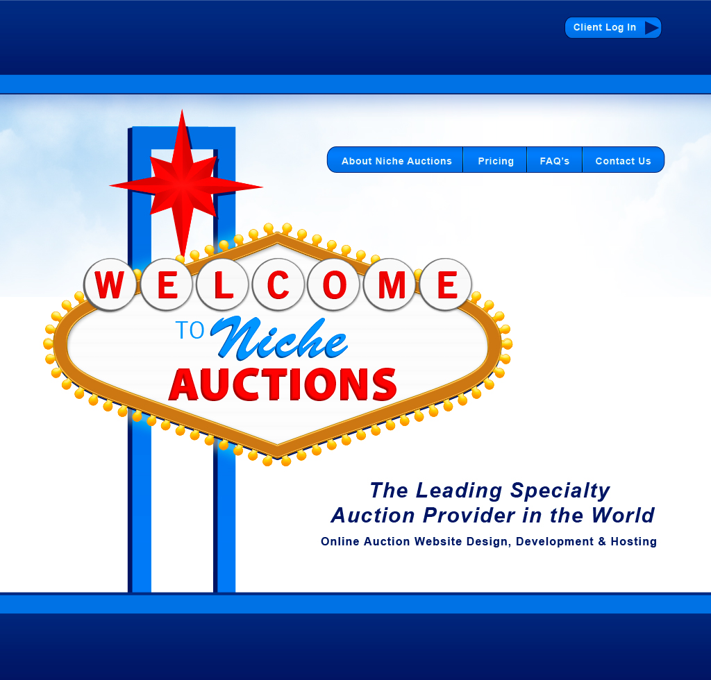 Web Design entry 357853 submitted by borzoid to the Web Design for NicheAuctions.com run by tourflags