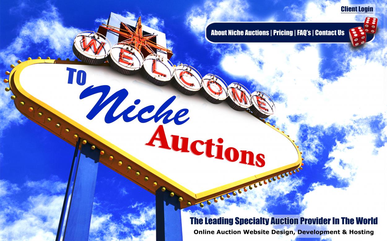 Web Design entry 357862 submitted by janita to the Web Design for NicheAuctions.com run by tourflags