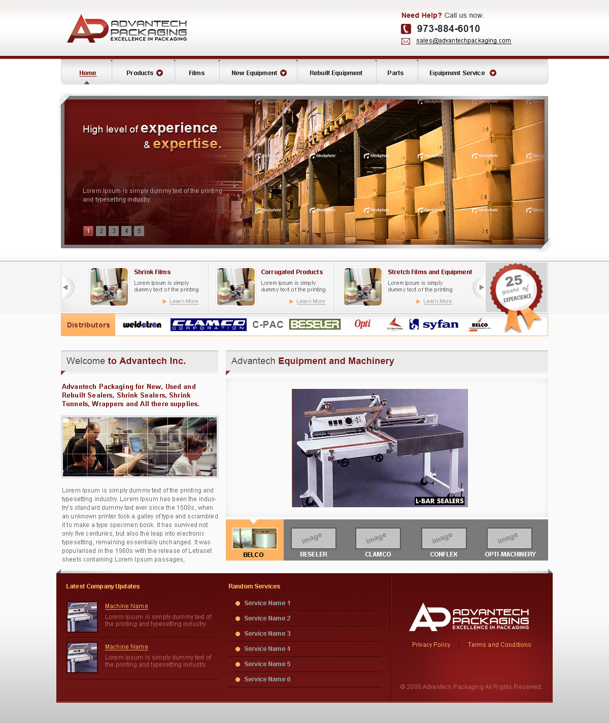 Web Design entry 366259 submitted by jnjnnino to the Web Design for Advantech Packaging run by atp2182