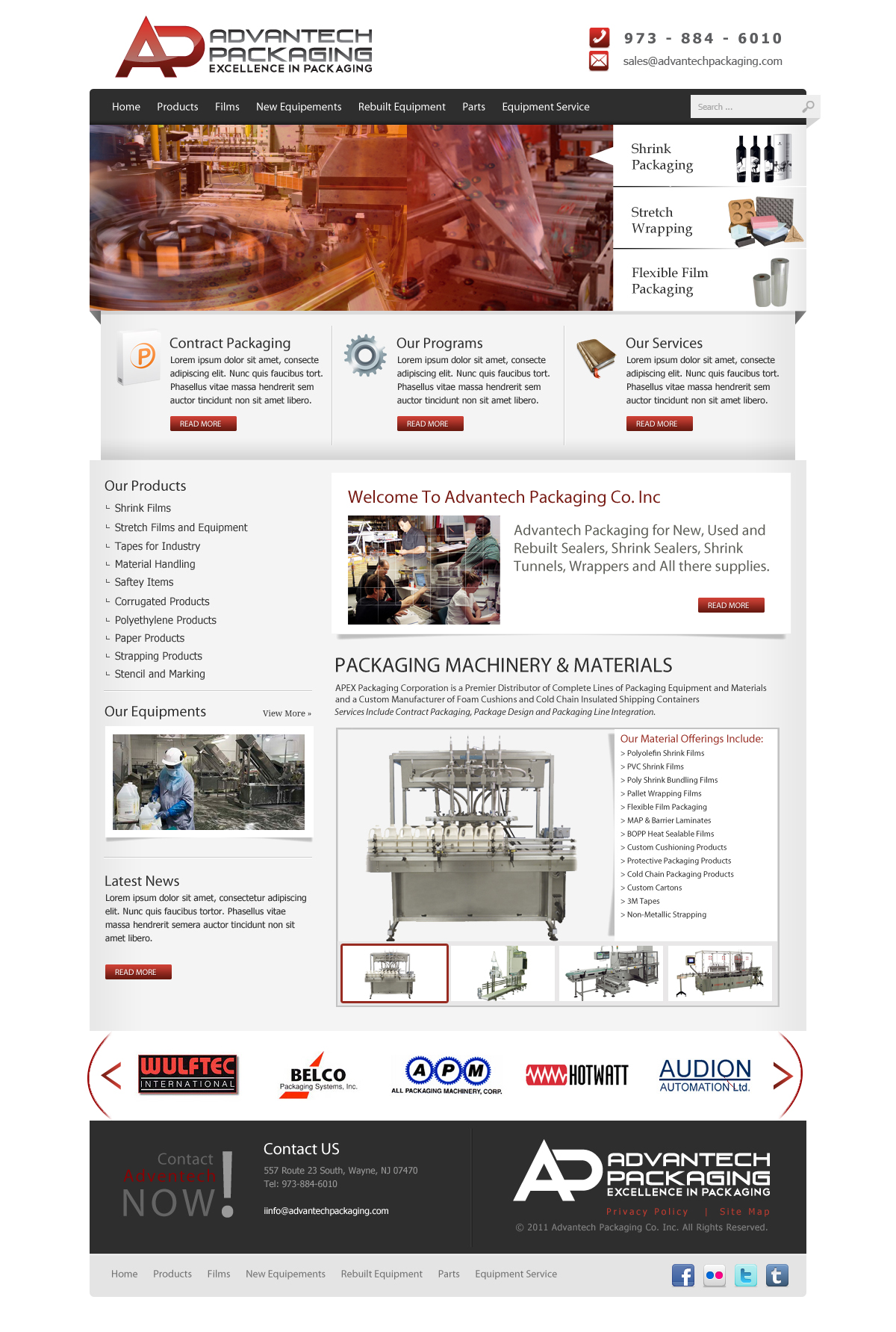 Web Design entry 366232 submitted by dragnoir to the Web Design for Advantech Packaging run by atp2182