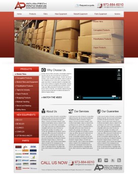 Web Design Entry 366241 submitted by brandasaur to the contest for Advantech Packaging run by atp2182