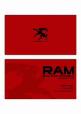 Business Card & Stationery Design entry 366365 submitted by creativeintentions to the Business Card & Stationery Design for Retro-Active Mechanical, Inc. (RAM) run by ramatlanta