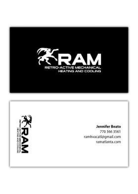 Business Card & Stationery Design entry 366387 submitted by maryanto to the Business Card & Stationery Design for Retro-Active Mechanical, Inc. (RAM) run by ramatlanta