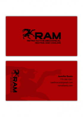 Business Card & Stationery Design entry 366393 submitted by plasticity to the Business Card & Stationery Design for Retro-Active Mechanical, Inc. (RAM) run by ramatlanta