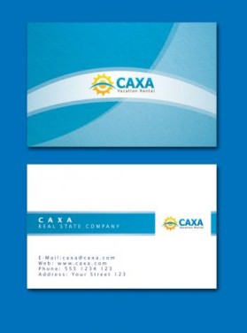 Business Card & Stationery Design entry 368231 submitted by 0340gj40f to the Business Card & Stationery Design for CAXA Vacation Rental run by Logobuyer