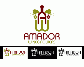 Logo Design entry 368666 submitted by cclia to the Logo Design for Amador Winegrowers run by brmiller999