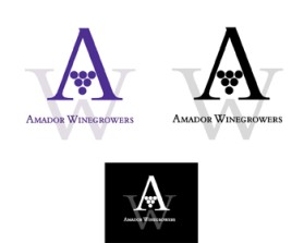 Logo Design entry 368766 submitted by mv to the Logo Design for Amador Winegrowers run by brmiller999