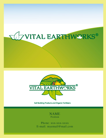 Business Card & Stationery Design entry 370063 submitted by Valeska to the Business Card & Stationery Design for Vital Earthworks run by adam15